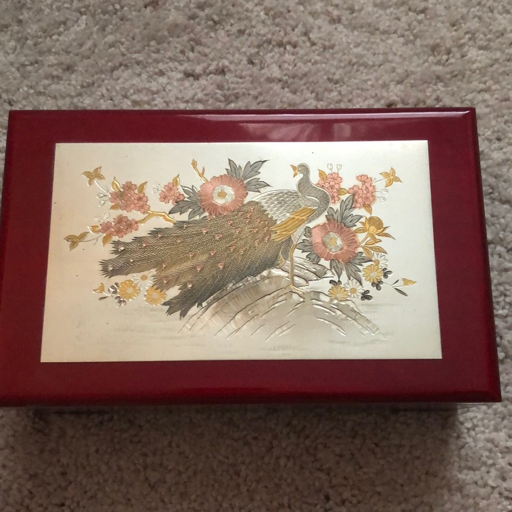 Westland Co. Peacock Jewelry and music box.